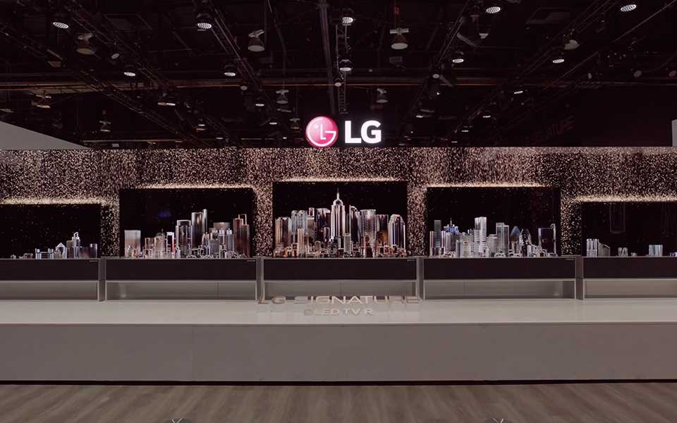 Five LG SIGNATURE OLED TV R's on display | More at LG MAGAZINE