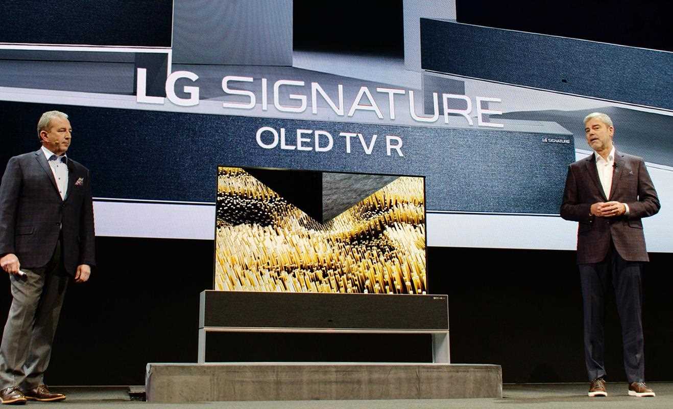 Der LG SIGNATURE OLED TV R wurde auf der CES 2019 gezeigt. Seine revolutionären Features, darunter das Verschwinden auf Knopfdruck, machten ihn zum echten Hingucker | Mehr erfahren Sie im LG MAGAZINE