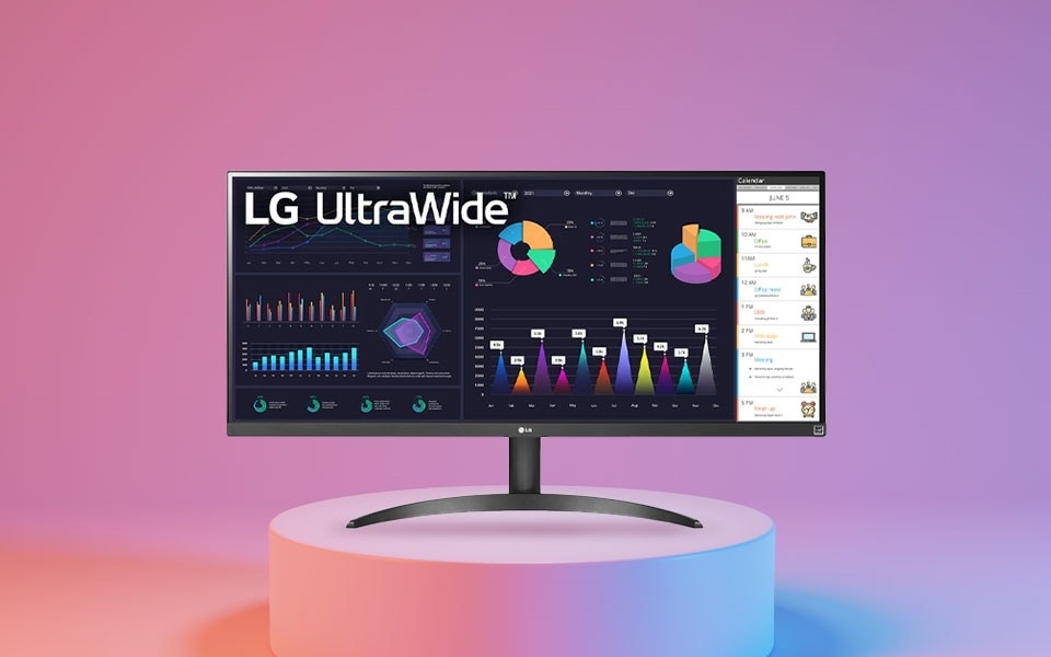 Sichern Sie sich den richtigen Blickwinkel mit einem 49" Curved UltraWide™ 5K2K Nano IPS Display