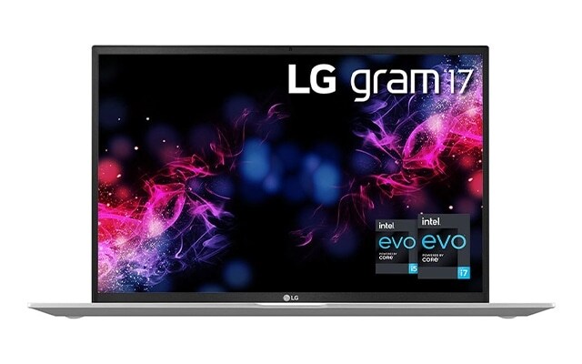 Ein Frontbild des LG gram 17 Zoll Leicht Laptop 17Z90P-G.AA79G.