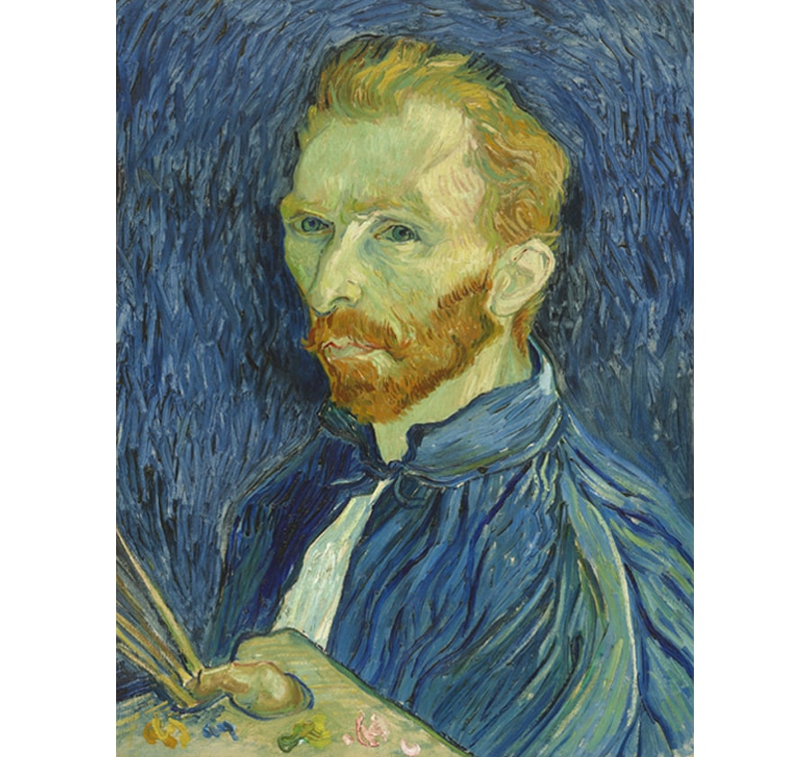 Ein Selbstporträt von Vincent Van Gogh.