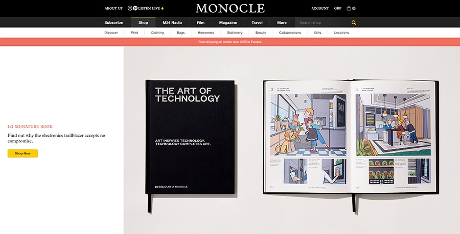 Das LG SIGNATURE-Markenbuch im Monocle-Onlineshop.
