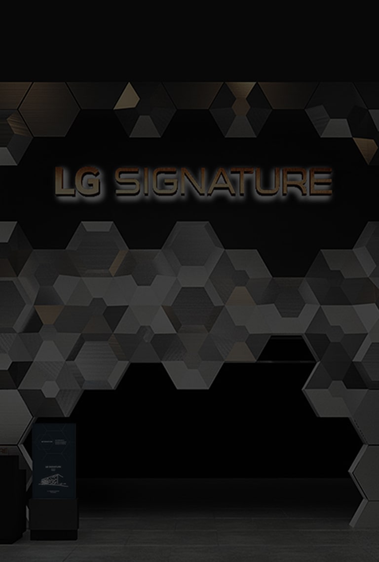 Gesamtansicht der Hauptfotozone mit dem Konzept „Infinity“ von LG SIGNATURE auf der IFA 2019