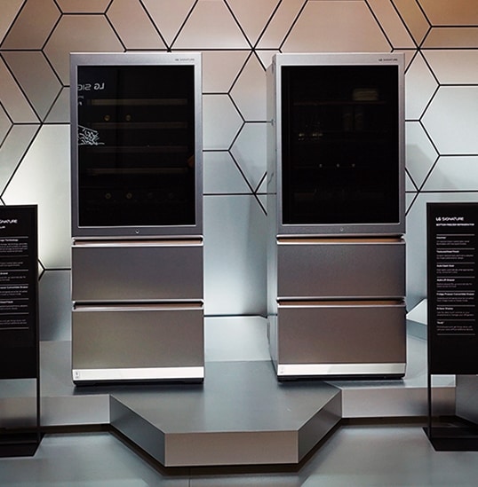 LG SIGNATURE Wine Cellar und Kühlschrank mit Gefrierfach werden auf der IFA 2019 ausgestellt