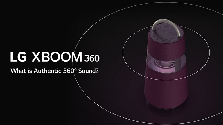 Et billede, der viser, hvordan lydbølger i XBOOM 360 spredes.