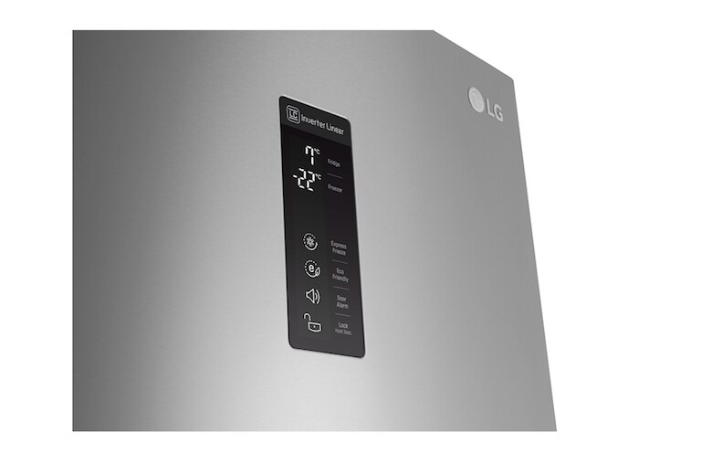LG Ny Køle-/fryseskabe med Total No Frost, 201cm (nettovolumen 343 liter), GBB60PZDFS, thumbnail 4