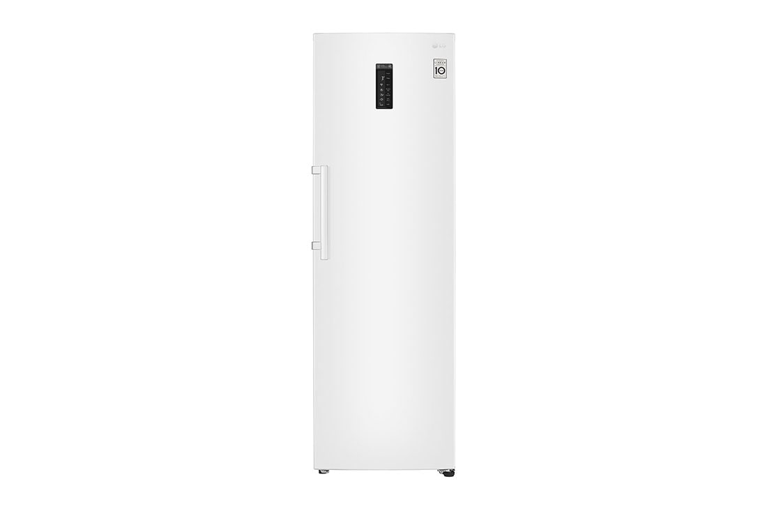 LG 375L Fritstående køleskab (Hvid) - Energiklasse F, Moist Balance Crisper™  og Smart Diagnosis™ med Wi-Fi, GL5241SWJZ1
