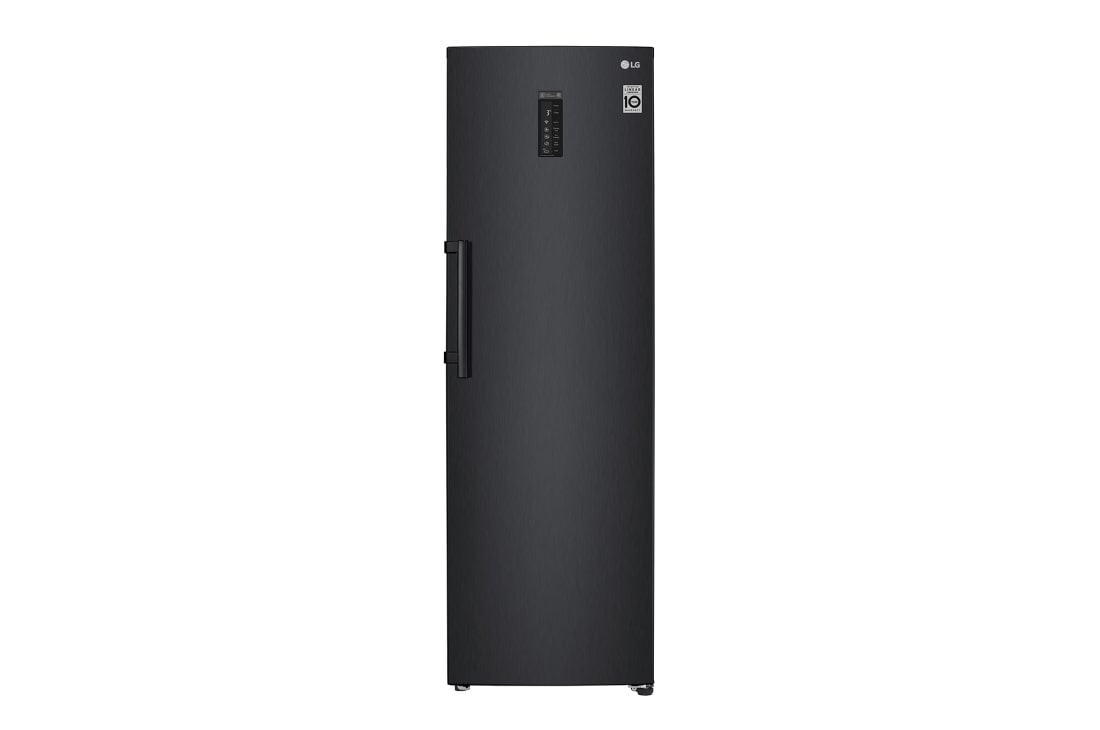 LG 375L Fritstående køleskab (Matte Black) - Energiklasse F, Moist Balance Crisper™ og Smart Diagnosis™ med Wi-Fi, GL5241MCJZ1