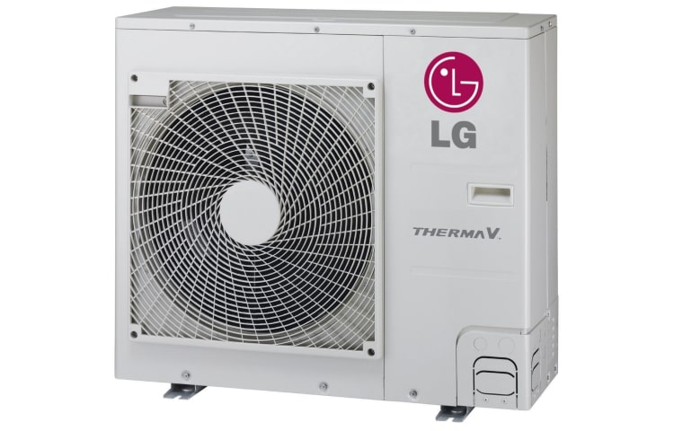 LG Luft/vand varmepumpe, 1-faset, 230V, vandtemperatur 15/55°C (min/maks), COP 4,1, Therma V Split 9kW