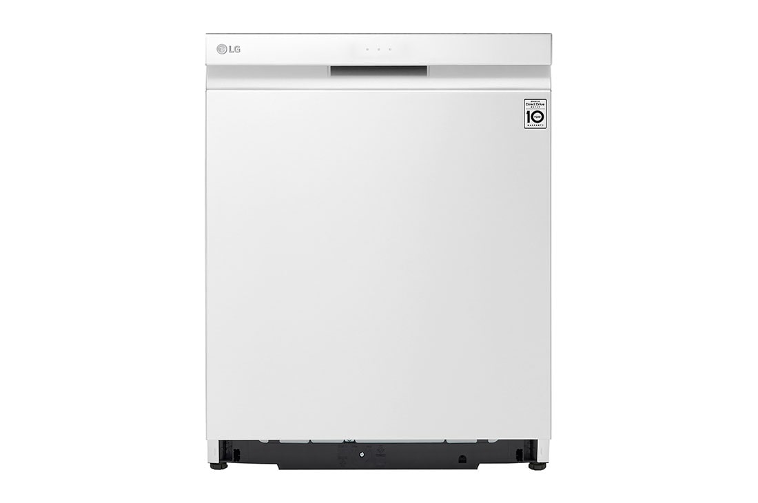 LG QuadWash ™ Steam-opvaskemaskine (Hvid) Energiklasse D, Auto Open Dry-funktion og Smart Diagnosis™ med Wi-Fi, Front View, SDU527HW