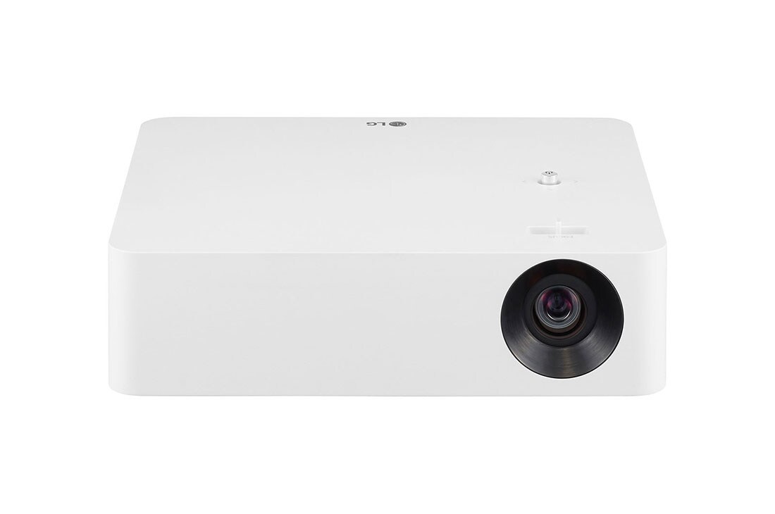 LG CineBeam PF610P full HD LED smart bærbar projektor med Apple AirPlay 2, vist forfra, PF610P