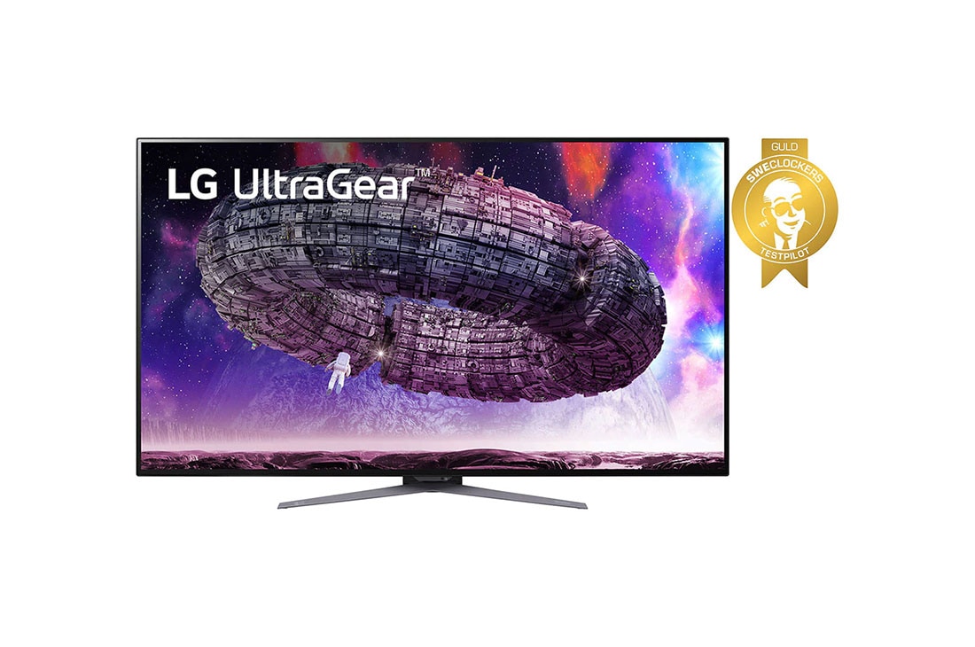 LG 48” UltraGear™ 4K OLED-gamingskærm, vist forfra, 48GQ900-B