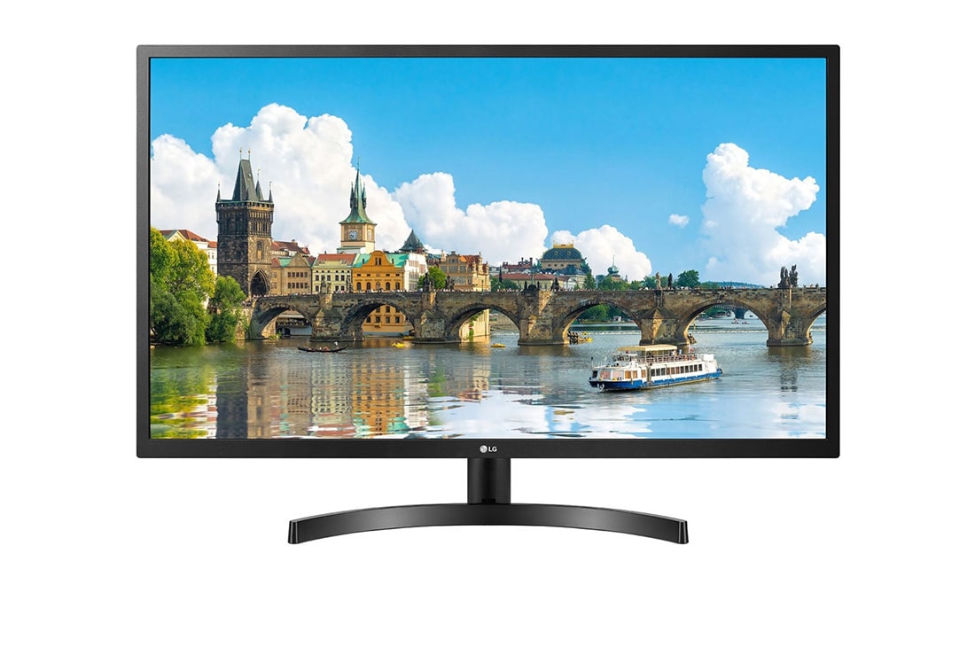 LG 31,5'' Fuld HD IPS-monitor med AMD FreeSync™, vist forfra, 32MN500M-B