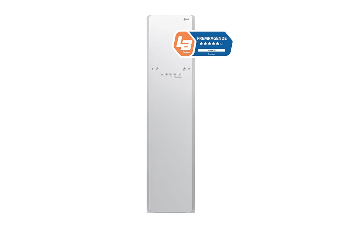 LG 5.2kg LG Styler med hvid dør, TrueSteam® og Wi-Fi, LG Styler with Logo, S3WF