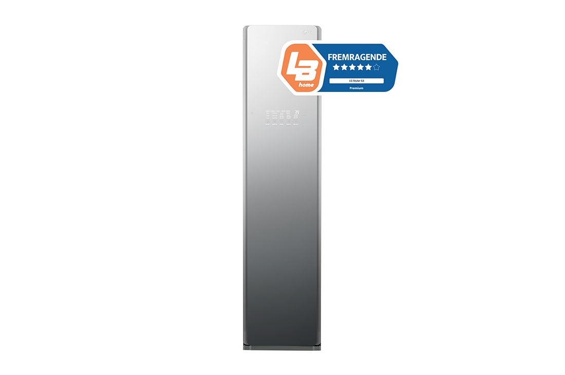 LG 5.2kg LG Styler med spejldør, TrueSteam® og Wi-Fi, S3MFC
