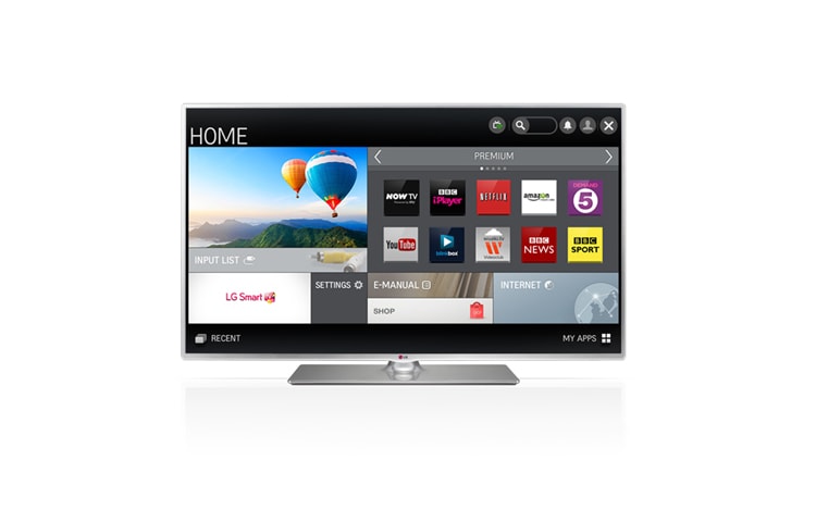 LG SMART LED TV. 0,9 GHz processor og 1,25 GB RAM. Wi-Fi, DLNA og Magic Remote-parat., 32LB580U