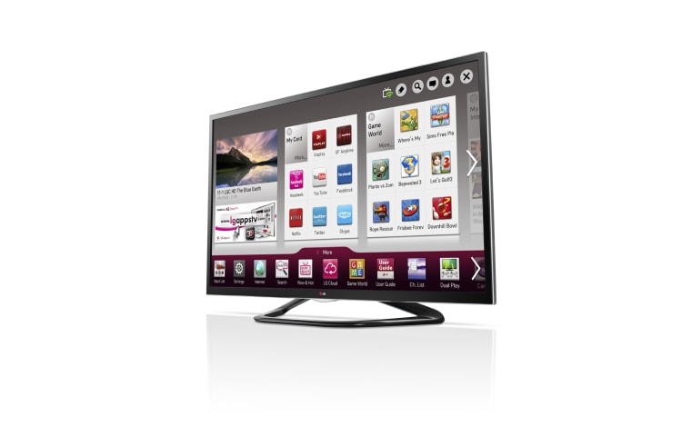 LG Sort 42'' SMART TV med kantbelyst LED-skærm, 0,9 GHz dual core-processor og 1,25 GB RAM. Cinema 3D, Wi-Fi og DLNA., 42LA640V, thumbnail 2
