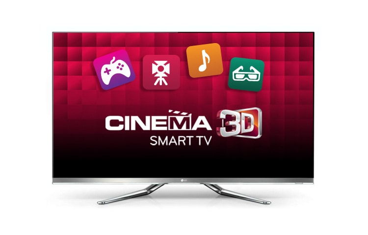 LG LED-tv med millimetertynd ramme, lynhurtigt Smart TV med dual-core-processor, Magic Motion-fjernbetjening og Cinema 3D., 42LM860V