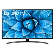 LG UN74 55 inch 4K Smart UHD TV, set forfra med indlejret billede, 55UN74006LB, thumbnail 1