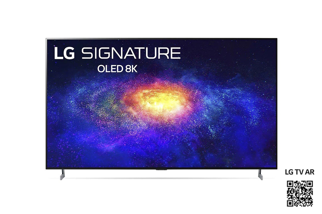 LG ZX 77 tommer 8K SIGNATURE OLED TV, Front view with infill image, OLED77ZX9LA
