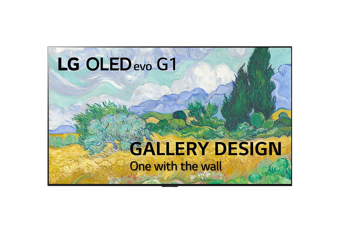 LG 55'' Gallery Design OLED evo TV - OLED G1, vist forfra, OLED55G16LA