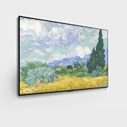 LG 55'' Gallery Design OLED evo TV - OLED G1, 30 grader visning fra siden, OLED55G16LA, thumbnail 4