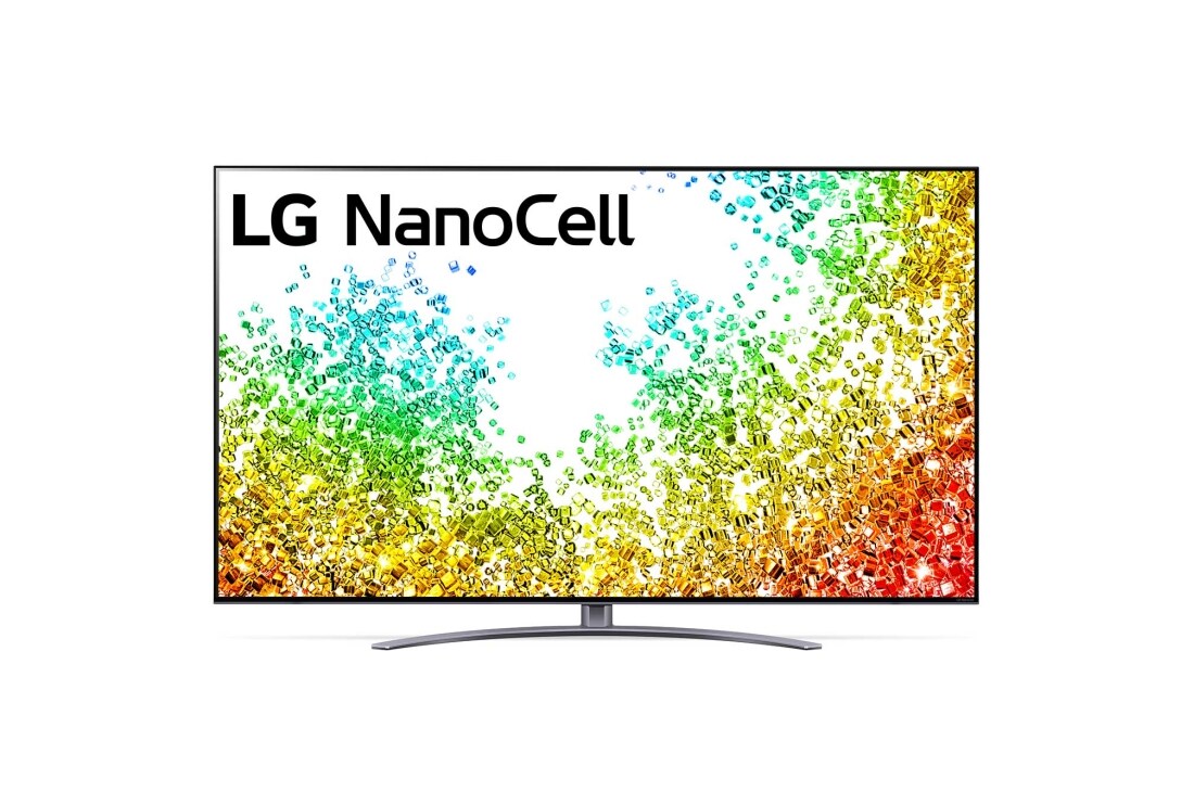 LG 75NANO966PA, LG NanoCell TV vist forfra, 75NANO966PA