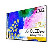 LG 55'' OLED G2 - OLED evo Gallery Edition 4K Smart TV - OLED55G26LA, -15 grader visning fra siden, OLED55G26LA, thumbnail 2