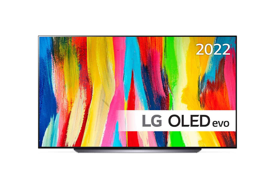 LG 83'' OLED C2 - OLED evo 4K Smart TV - OLED83C26LA, vist forfra, OLED83C26LA