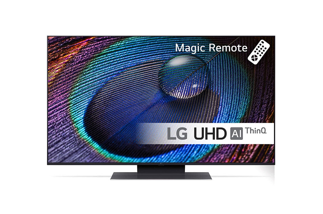 LG 50'' UHD UR91 - 4K TV (2023), LG UHD TV vist forfra, 50UR91006LA