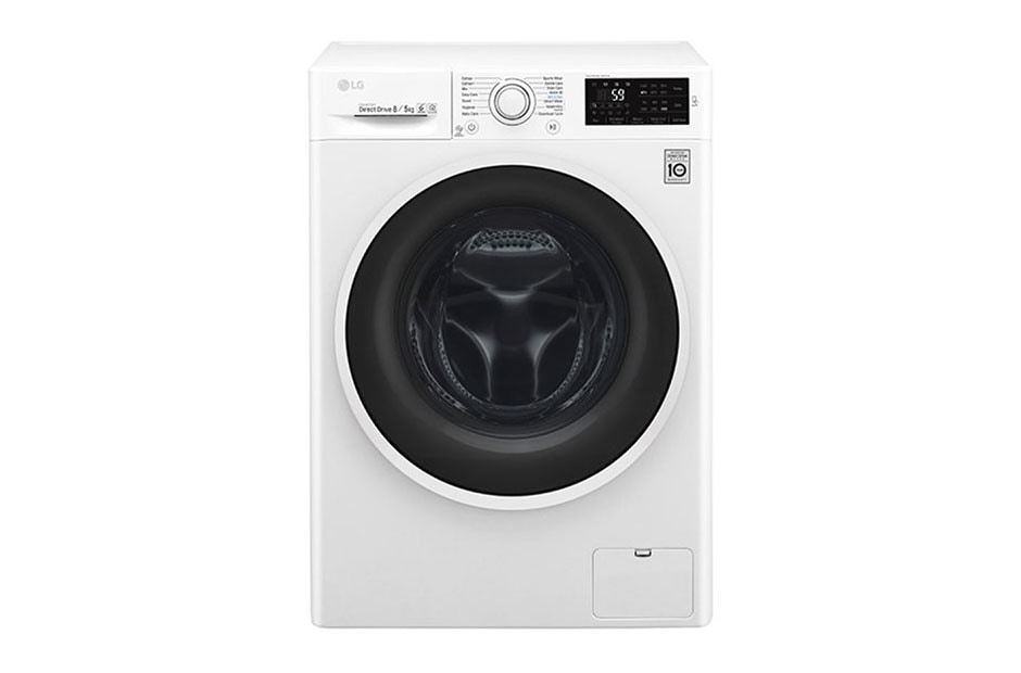 LG 1-8 kg / 1-5 kg 6 Motion Direct Drive vaskemaskine / tørretumbler, NFC & energiklasse Danmark