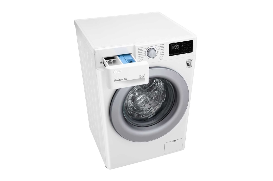 LG 9 kg Vaskemaskine(Hvid) - Energiklasse B, AI Smart | LG Danmark