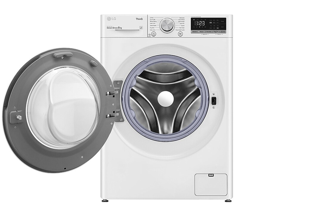 LG 8 kg Vaskemaskine(Hvid) - Energiklasse C, AI DD™, Smart Diagnosis™ med Wi-Fi, P4AOTN1WE, thumbnail 16