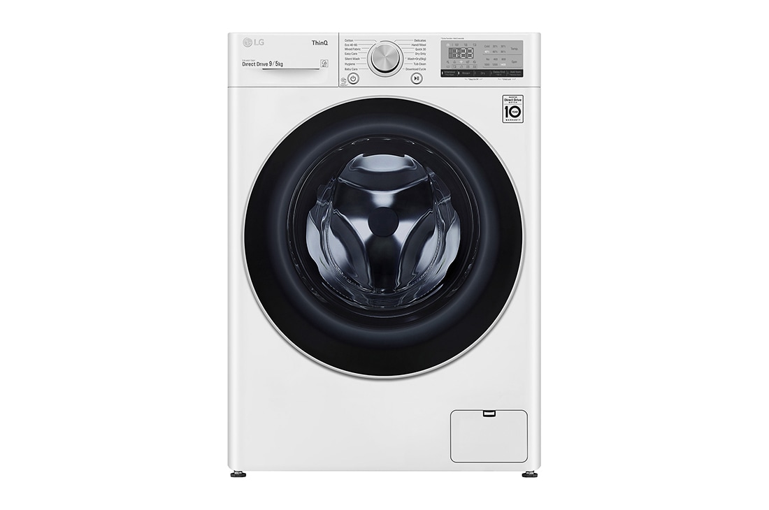 service fordom Kemiker LG 9 kg / 5 kg Kombineret vaskemaskine/tørretumbler(Hvid) - Energiklasse  E,, AI DD™, Smart Diagnosis™ med Wi-Fi | LG Danmark