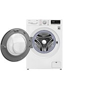 LG 8 kg / 5 kg Kombineret vaskemaskine/tørretumbler(Hvid) - Steam, Energiklasse E, AI DD™, Smart Diagnosis™ med Wi-Fi, K4DV508S1W, thumbnail 3