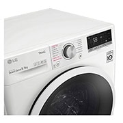 LG 8 kg / 6 kg Kombineret vaskemaskine/tørretumbler(Hvid) - Steam, Energiklasse E, AI DD™, Smart Diagnosis™ med Wi-Fi, F4DV508S0WE, thumbnail 4