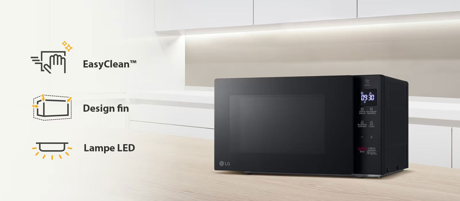 EasyClean™,Design fin,Lampe LED