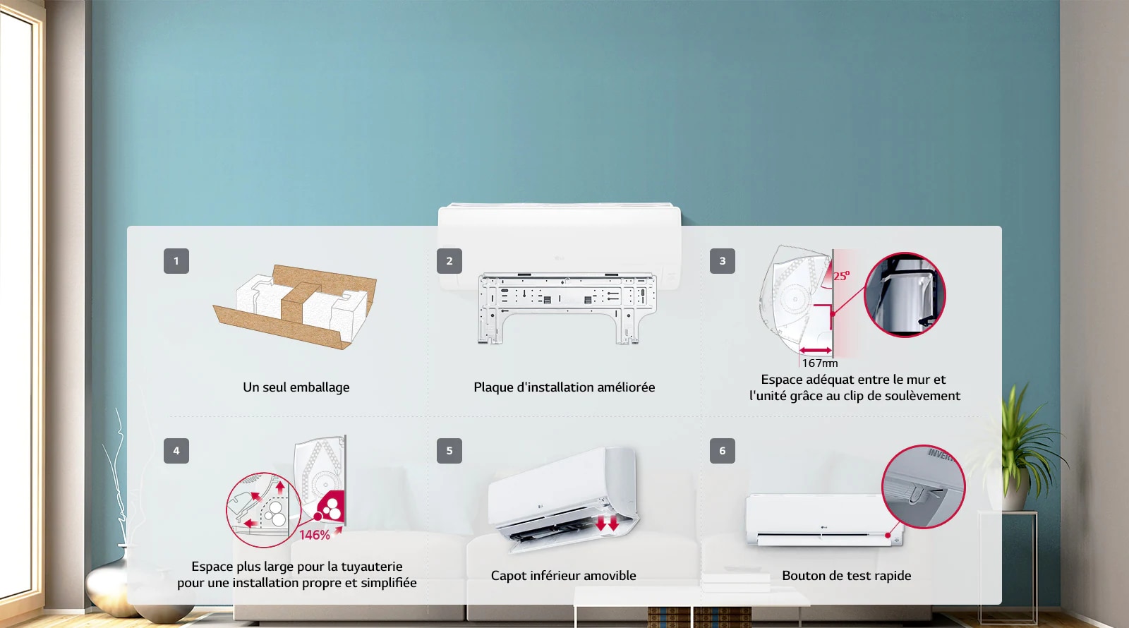 Installation rapide et facile