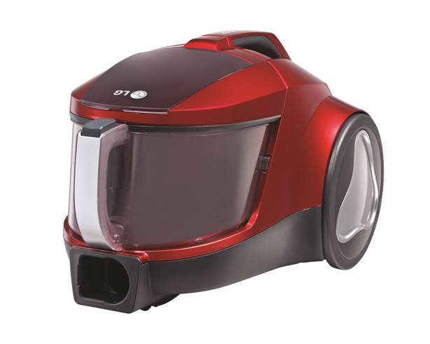 LG Aspirateur sans sac Cyclonique VC4220NRT avec une Technologie Elipse Cyclonique, VC4220NRT