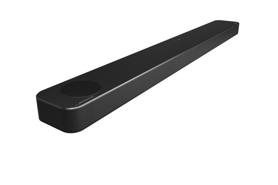 LG Barre de son | 3.1.2 ch | 440 W | Dolby Atmos | DTS:X | Meridian | Bluetooth, Vue en diagonale avec le côté gauche en avant, SN8Y, thumbnail 6