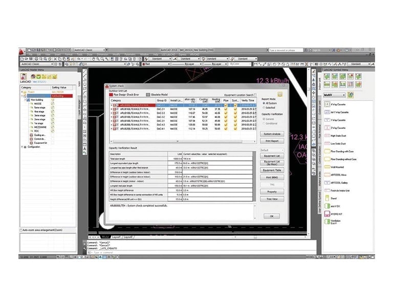 Écran du logiciel LATS CAD illustré. 
