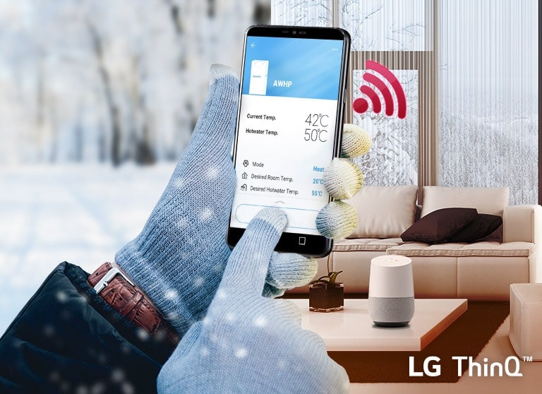 Contrôle à distance avec l'application LG ThinQ™