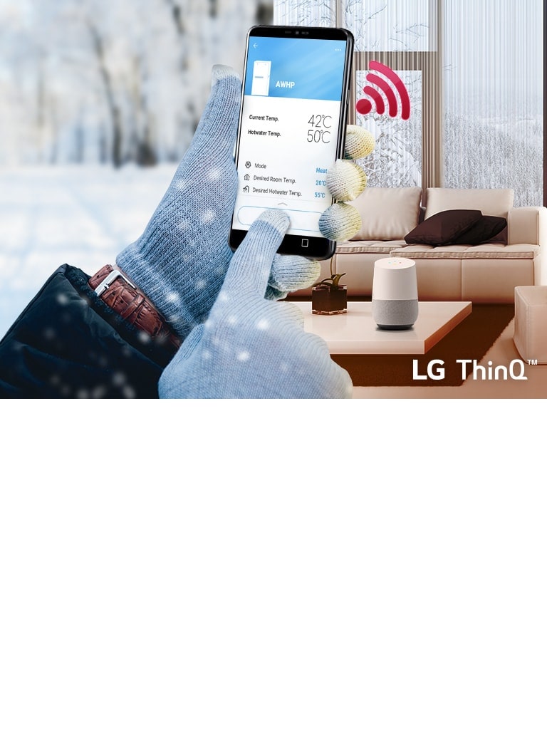 Contrôle à distance avec l'application LG ThinQ™