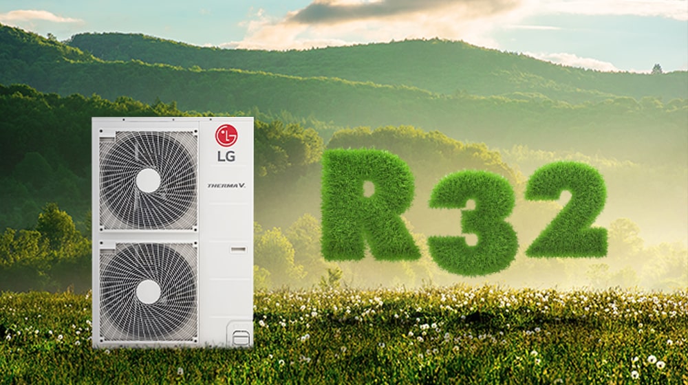 Une image de représentation du produit et R32 dans la nature.