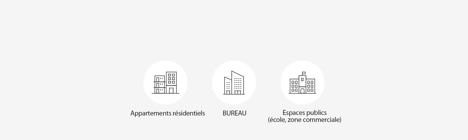 Icône d'un espace où les solutions ERV sont applicables.