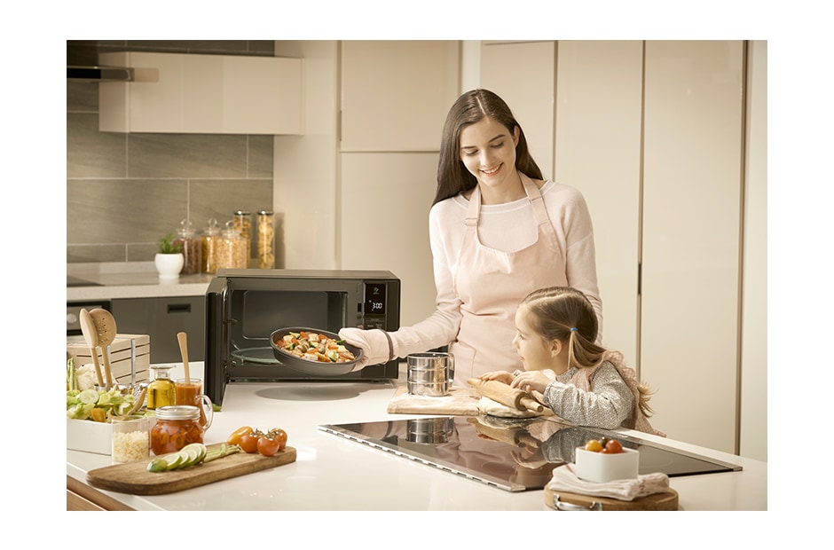 LG Micro-ondes Solo | NeoChef™ 25L | Smart inverter | Solo | Porte battante latérale, MS2595DIS, thumbnail 13