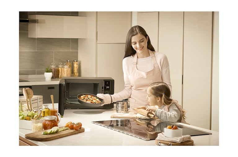 LG Micro-ondes Solo | NeoChef™ 25L | Smart inverter | Solo | Porte battante latérale, MS2595DIS, thumbnail 13