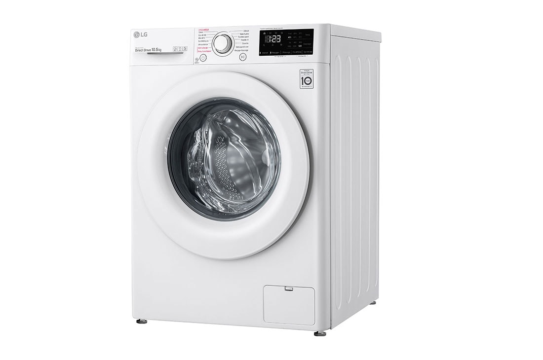 LG Lave-linge 10.5KG | AIDD™ | 6 Motion Direct Drive™ | SmartThinQ™, LG F4V3RYP3WE left view, F4V3RYP3WE, thumbnail 12