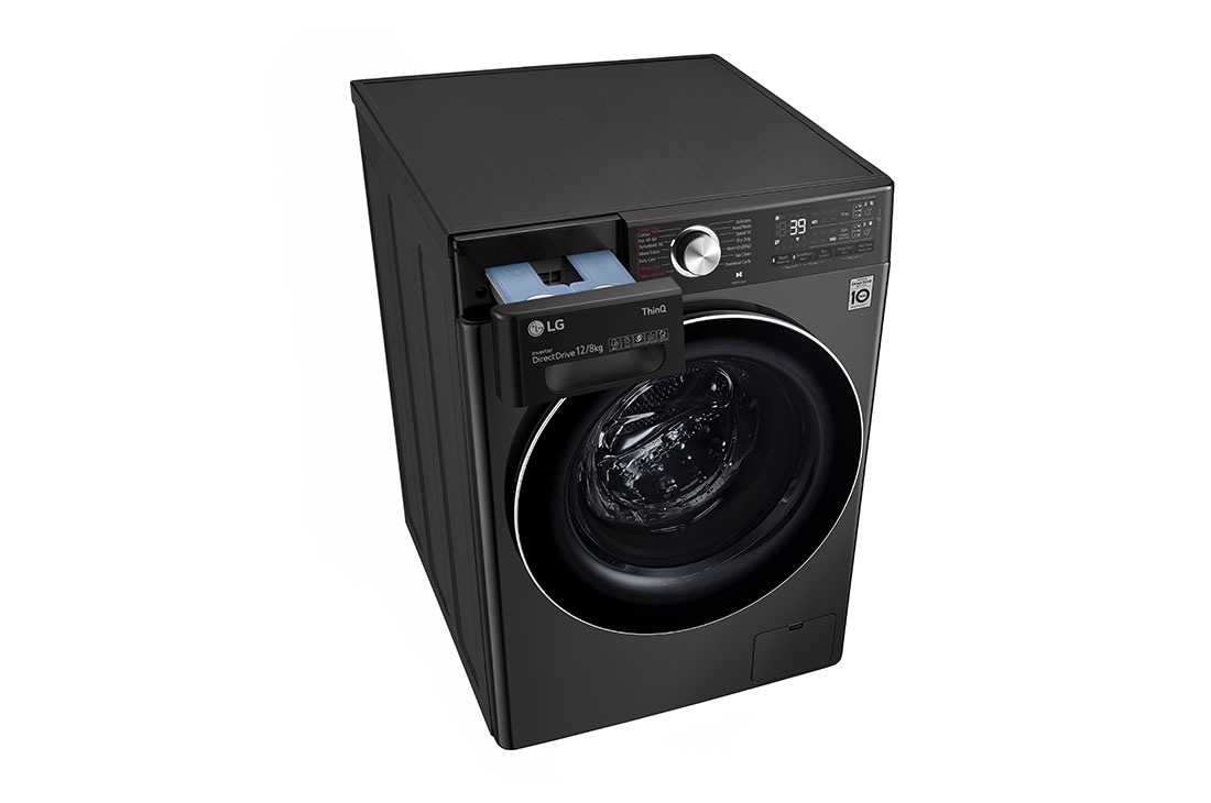 LG Lavante/Séchante 12/8KG | AI DD™ | 6 Motion Direct Drive™ | SmartThinQ™, top view detergent, F4V9BCP2EE, thumbnail 7