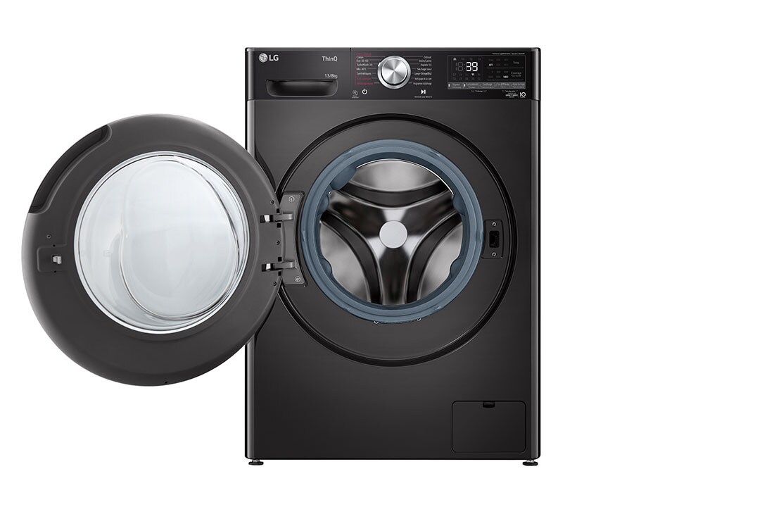 LG Lavante/Séchante 13/8KG | AI DD™ | 6 Motion Direct Drive™ | SmartThinQ™, front door open view, F4V9LCP2EE, thumbnail 2